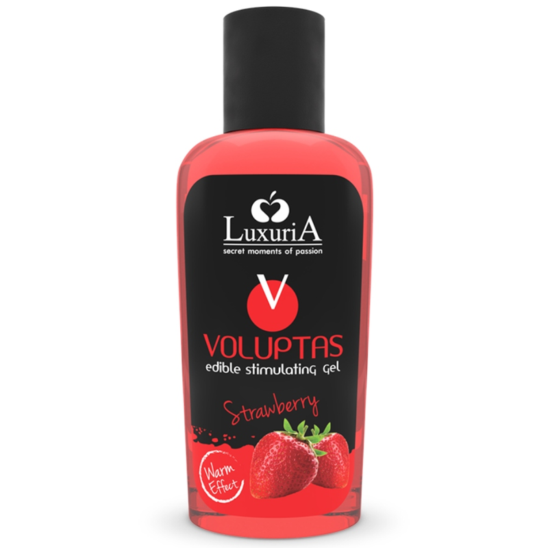 INTIMATELINE LUXURIA – VOLUPTAS GEL DA MASSAGGIO ALIMENTARE EFFETTO RISCALDANTE – FRAGOLA 100 ML