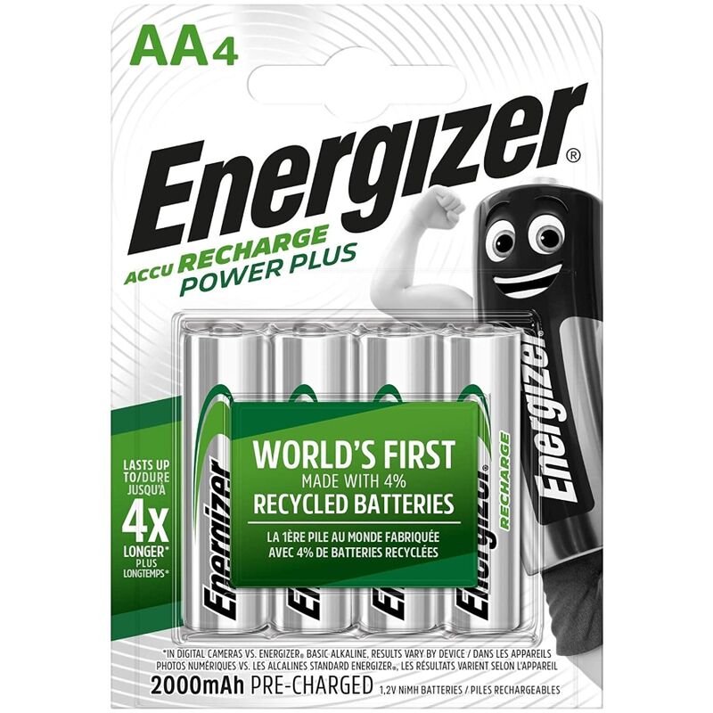 ENERGIZER – BATTERIE RICARICABILI AA4 BLISTER 4