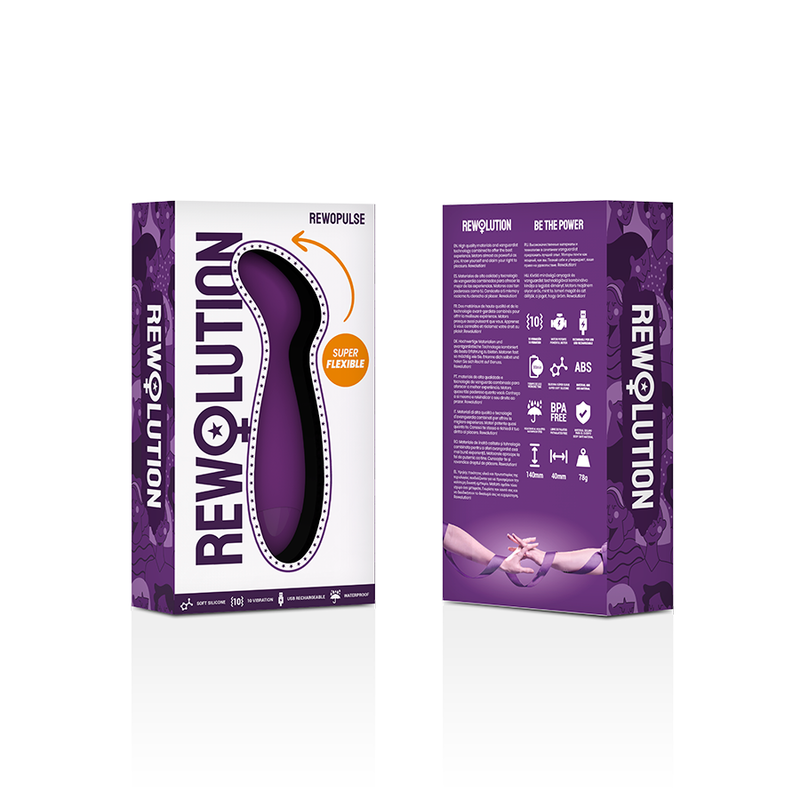 REWOLUTION - REWOPULSE VIBRATORE FLESSIBILE STIMOLATORE DEL PUNTO G - immagine 7
