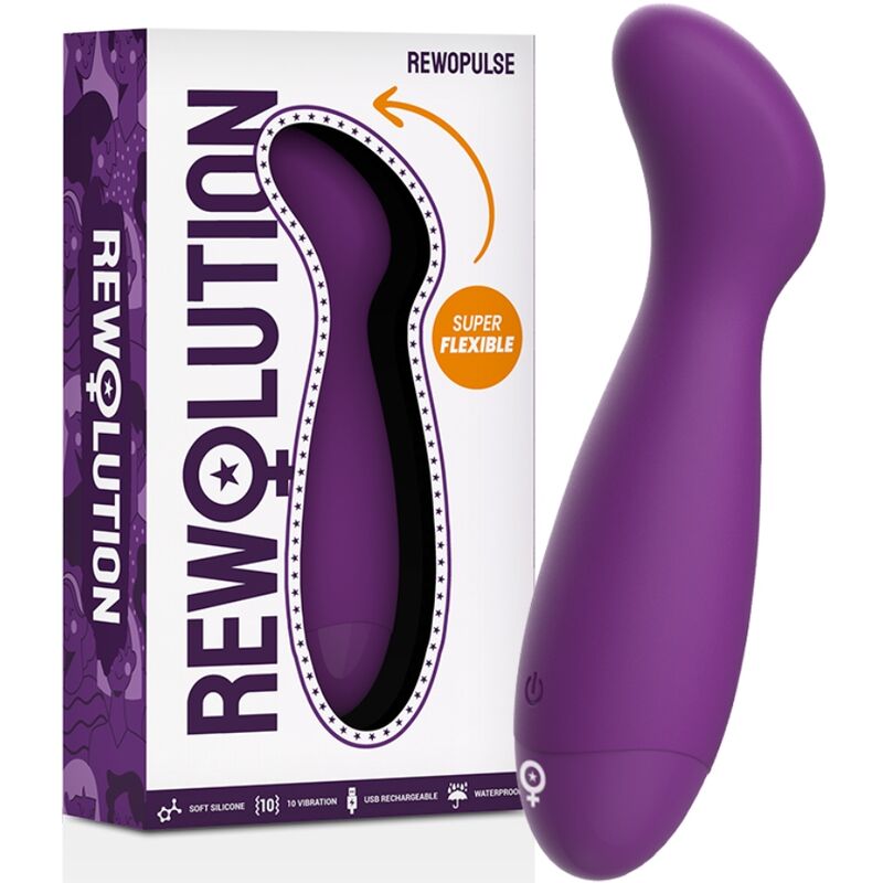 REWOLUTION – REWOPULSE VIBRATORE FLESSIBILE STIMOLATORE DEL PUNTO G