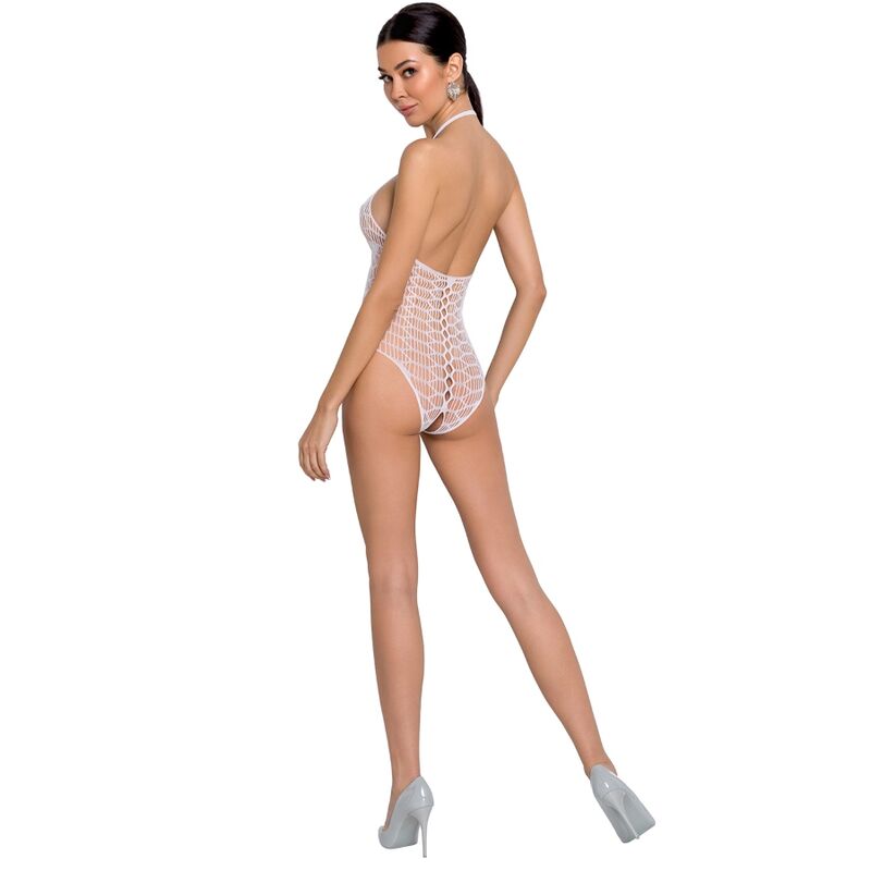 PASSION - WOMAN BS087 BODYSTOCKING BIANCO TAGLIA UNICA - immagine 2