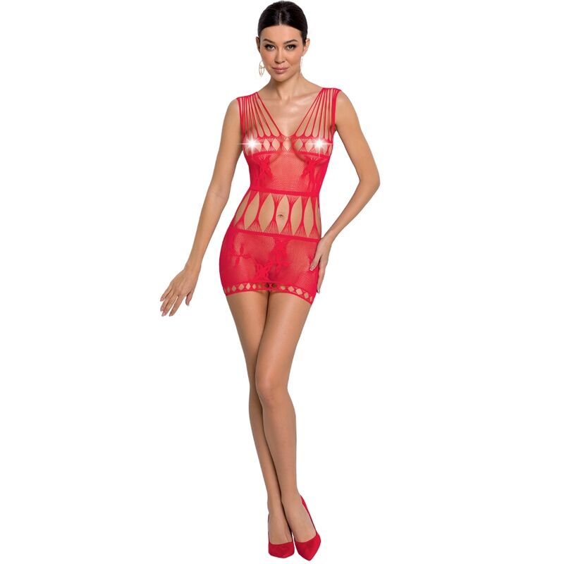 PASSION – WOMAN BS090 BODYSTOCKING ROSSO TAGLIA UNICA