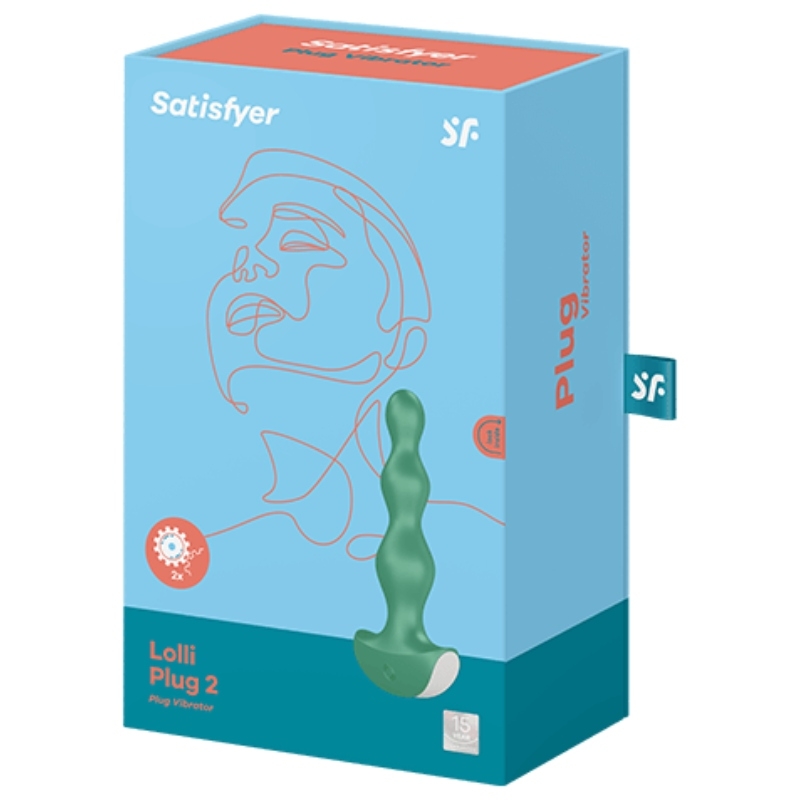 VIBRATORE SATISFYER LOLLI PLUG 2 PLUG - VERDE - immagine 3