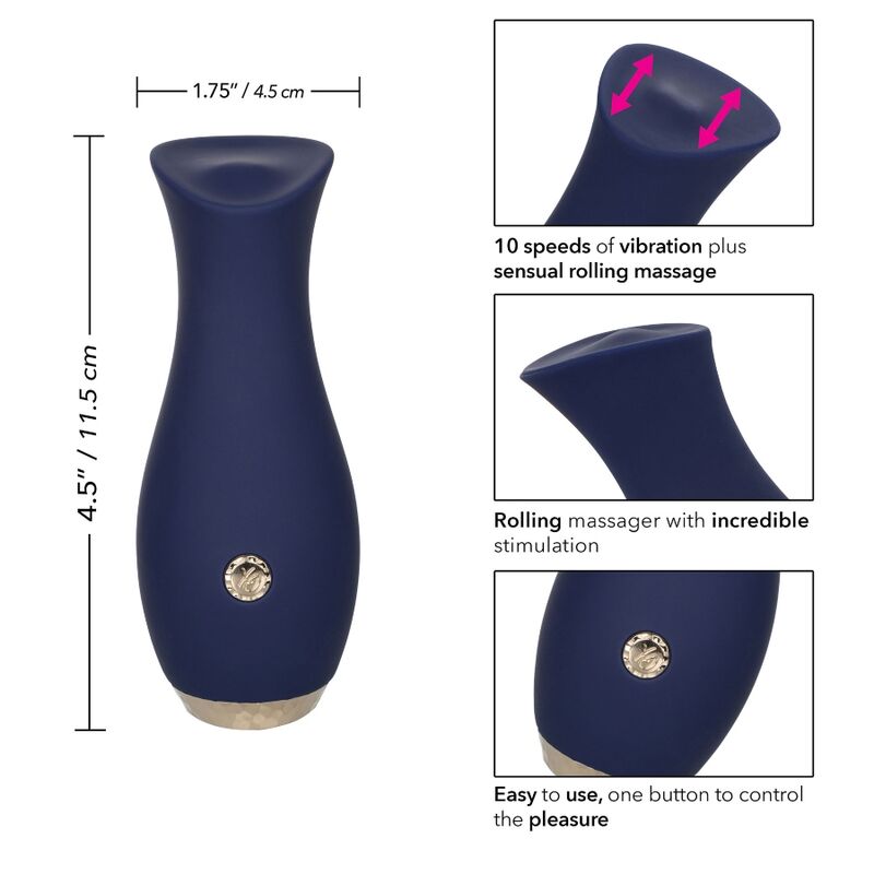 CALEXOTICS - CHIC TULIP MASAJEADOR AZUL - immagine 3