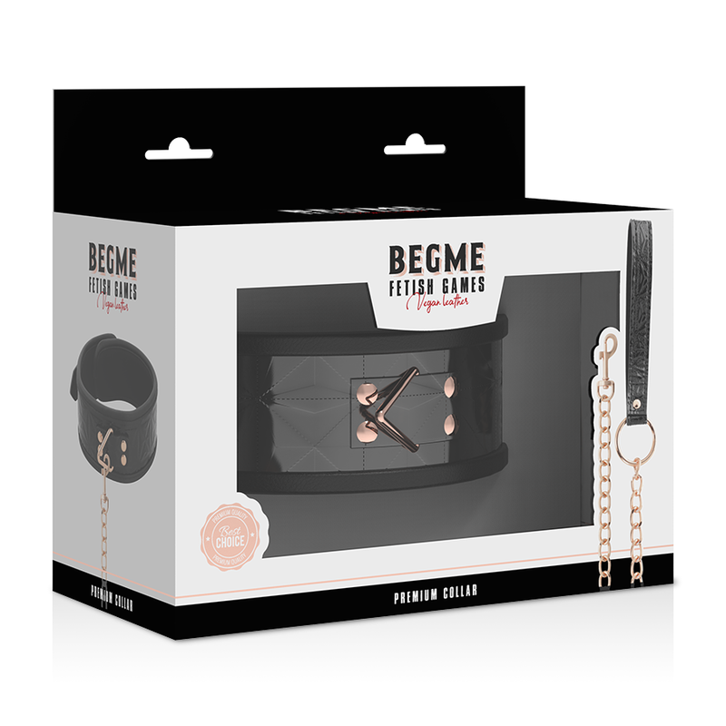 BEGME - BLACK EDITION PREMIUM COLLARE IN PELLE VEGANA - immagine 7