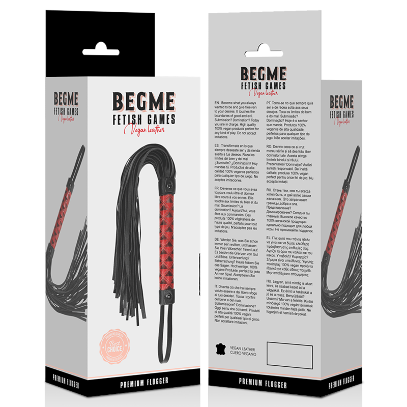 BEGME - FLOGGER IN PELLE VEGANA EDIZIONE ROSSA - immagine 5
