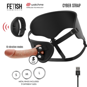 FETISH SUBMISSIVE CYBER STRAP – IMBRAGATURA CON TELECOMANDO TECNOLOGIA DILDO WATCHME S