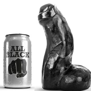 ALL BLACK – DONG NERO REALISTICO 17 CM