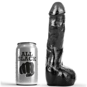 ALL BLACK – PENE ANALE REALISTICO 20 CM