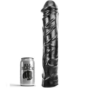 ALL BLACK – DILDO GIGANTE CON PUGNO MORBIDO 32 CM