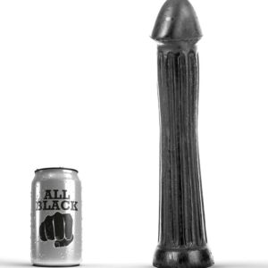ALL BLACK – DILDO CON PLUG 31 CM