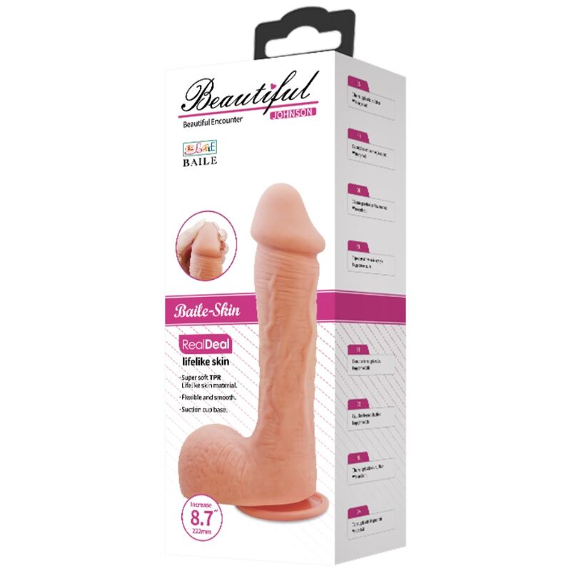 BAILE - DILDO REALISTICO IN PELLE JOHNSON 22 CM - immagine 7