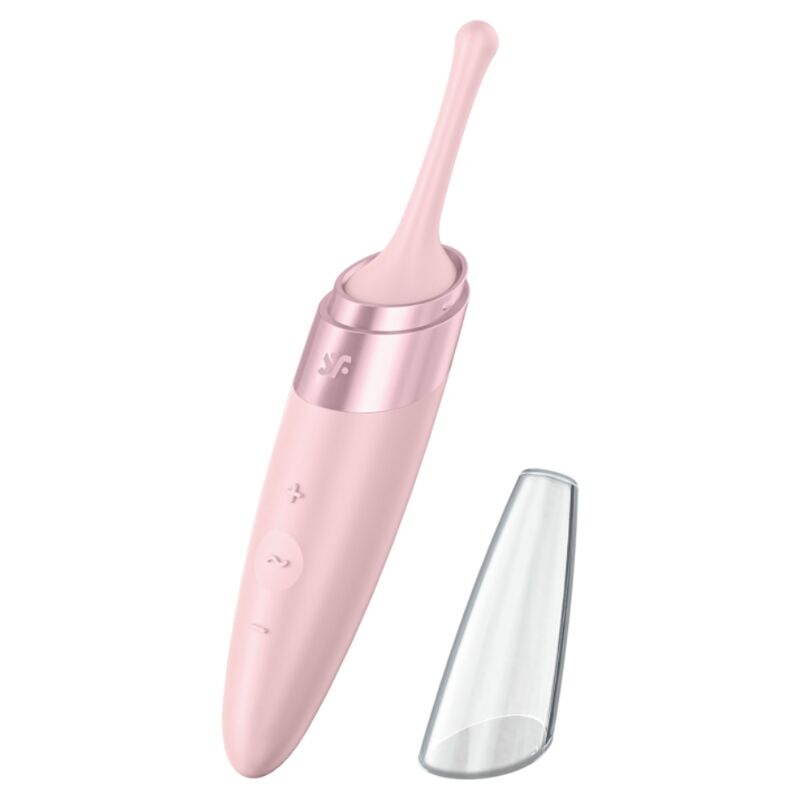 SATISFYER – VIBRATORE TWIRLING DELIGHT CLIT TIP ROSA