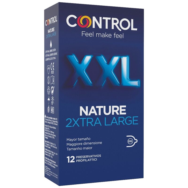 CONTROL – NATURE 2 PRESERVATIVI XTRA LARGE XXL – 12 UNITÀ