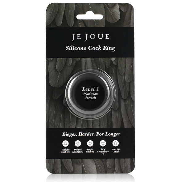 JE JOUE - ANELLO PER IL CAZZO IN SILICONE MASSIMA ELASTICIT - NERO - immagine 6