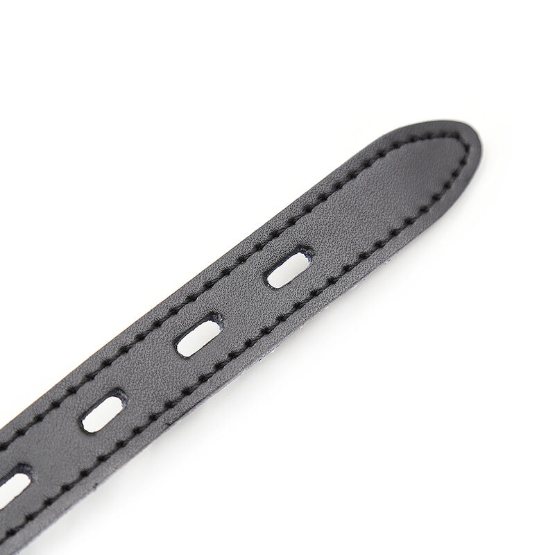 OHMAMA FETISH - BALL GAG IN SILICONE CON CINTURA IN PELLE (LUCCHETTO INCLUSO) - immagine 3