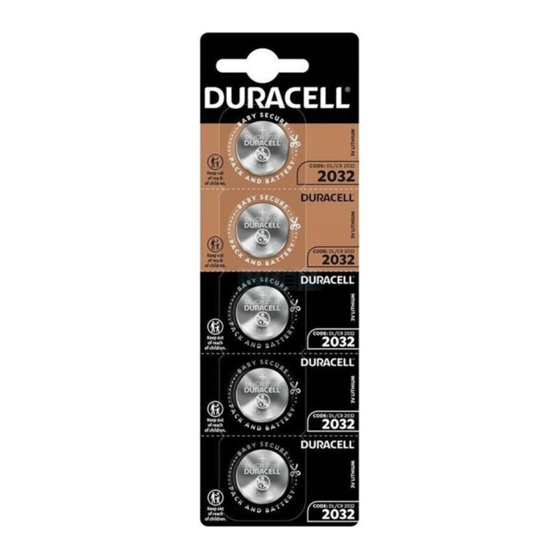DURACELL – BATTERIA BOTTONE LITIO CR2032 3V 5 UNIT DURACELL – BATTERIA BOTTONE LITIO CR2032 3V 5 UNIT