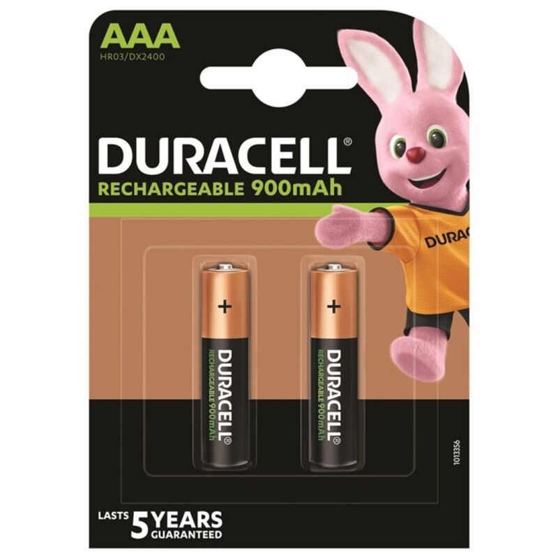 DURACELL – BATTERIA RICARICABILE HR03 AAA 900mAh 2 UNIT DURACELL – BATTERIA RICARICABILE HR03 AAA 900mAh 2 UNIT