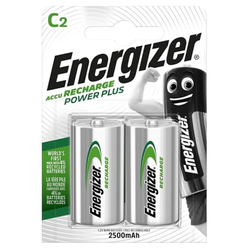 ENERGIZER – POWER PLUS BATTERIA RICARICABILE HR14 C 2500MAH 2 UNIT