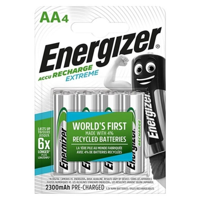 ENERGIZER – EXTREME BATTERIA RICARICABILE HR6 AA 2300MAH 4 UNIT