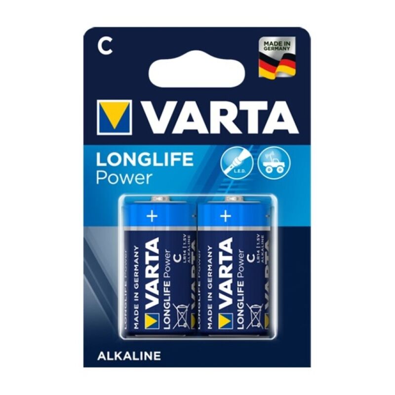 VARTA – LONGLIFE POWER BATTERIA ALCALINA C LR14 2 UNITÀ