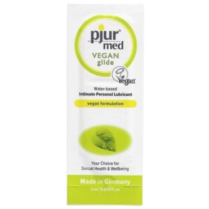 PJUR – MED VEGAN GLIDE LUBRICANTE BASE AGUA 2 ML