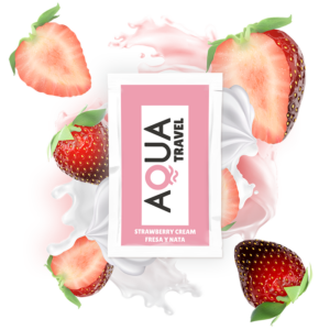 AQUA TRAVEL – LUBRIFICANTE A BASE ACQUA GUSTO CREMA DI FRAGOLA 6 ML
