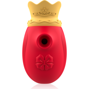 INTENSE – STIMOLATORE CLITORIDEO 10 MODALITÀ DI ASPIRAZIONE E LECCATURA – ROSSO