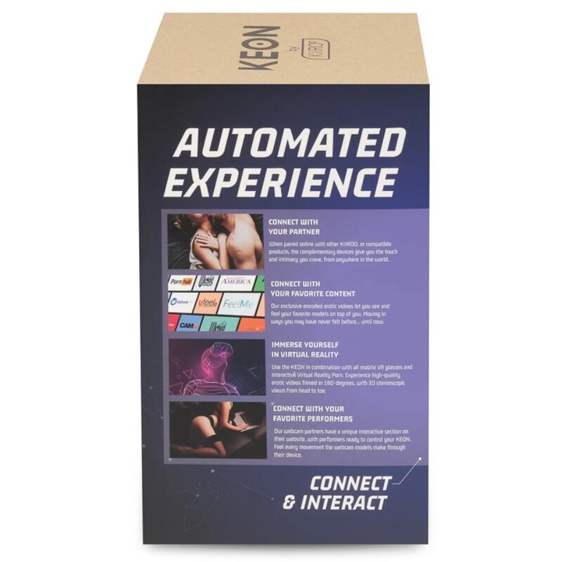 KIIROO - KEON + FEEL NICOLETTE SHEA STROKER + LUBRIFICANTE DI QUALIT AQUA 50 ML - immagine 6