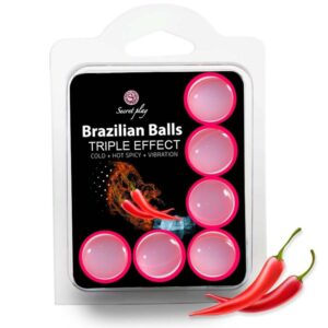 SECRETPLAY – SET 6 PALLINE BRASILIANE TRIPLO EFFETTO