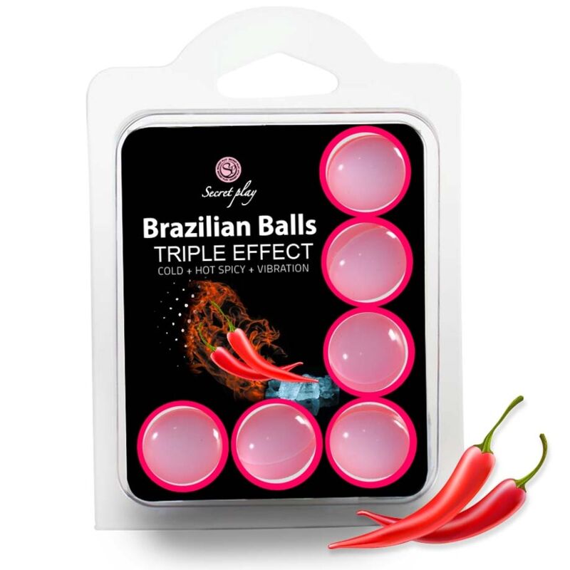 SECRETPLAY – SET 6 PALLINE BRASILIANE TRIPLO EFFETTO SECRETPLAY – SET 6 PALLINE BRASILIANE TRIPLO EFFETTO