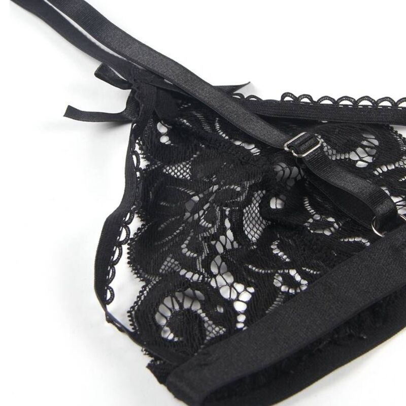 SUBBLIME SET - TRES PIEZAS SUJETADOR + LIGUERO + TANGA L/XL - immagine 7