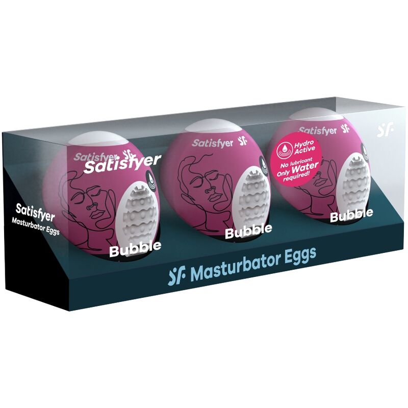 SATISFYER - 3 UOVA MASTURBATORI BUBBLE - immagine 2