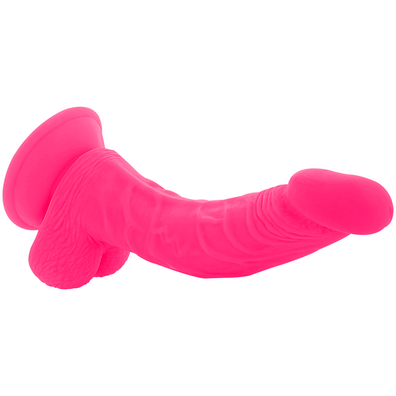 DIVERSIA - DILDO VIBRANTE FLESSIBILE ROSA 21.5 CM -O- 4.5 CM - immagine 6