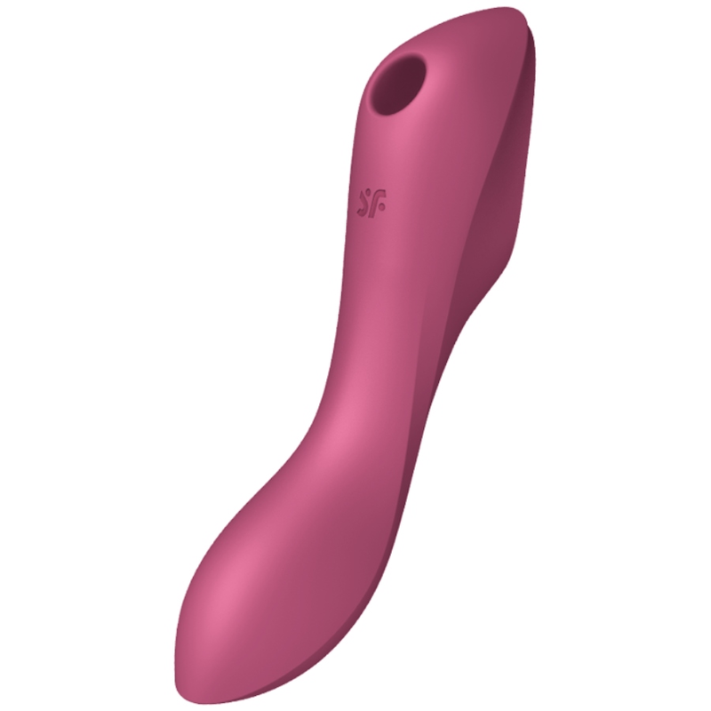 SATISFYER – VIBRATORE CURVY TRINITY 3 AIR PULSE ROSSO