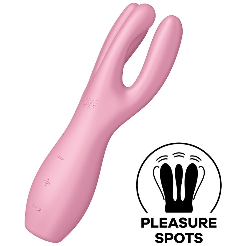 VIBRATORE SATISFYER THREESOME 3 - ROSA - immagine 2