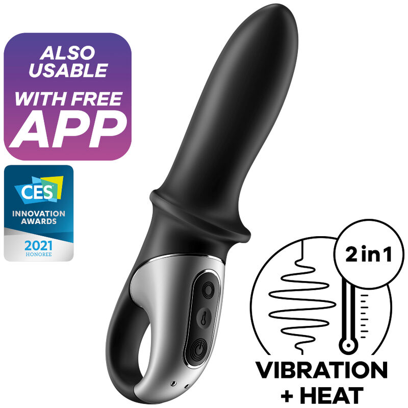 SATISFYER – APP VIBRATORE ANALE HOT PASSION NERO