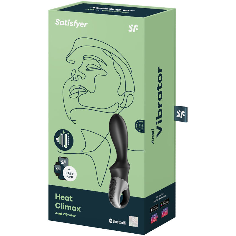 SATISFYER - APP VIBRATORE ANALE HEAT CLIMAX NERO - immagine 3