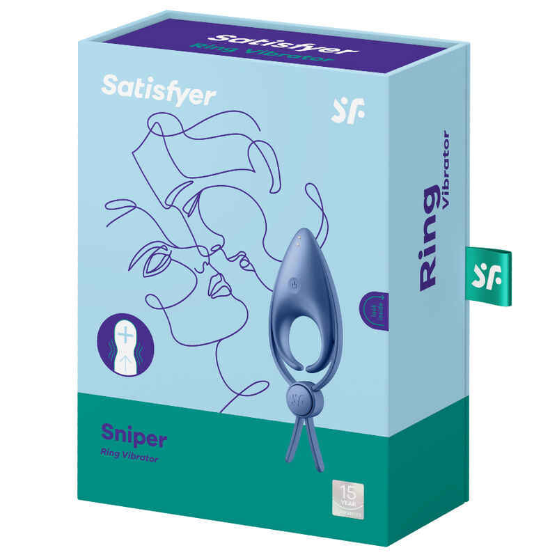 ANELLO DA SNIPER SATISFYER VIBRATORE BLU - immagine 3