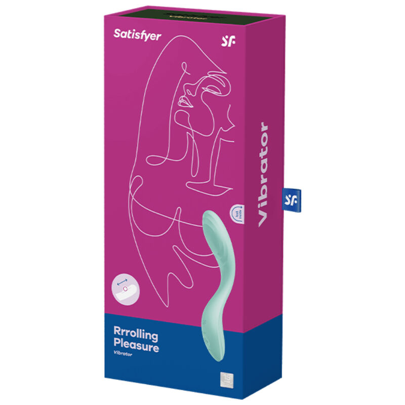 VIBRATORE G-SPOT SATISFYER RRROLLING PLEASURE - VERDE - immagine 3