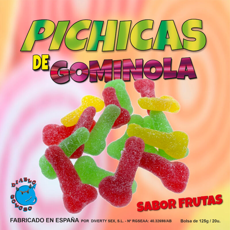 DIABLO GOLOSO – PICHITAS GUMMINOL ALLA FRUTTA CON ZUCCHERO