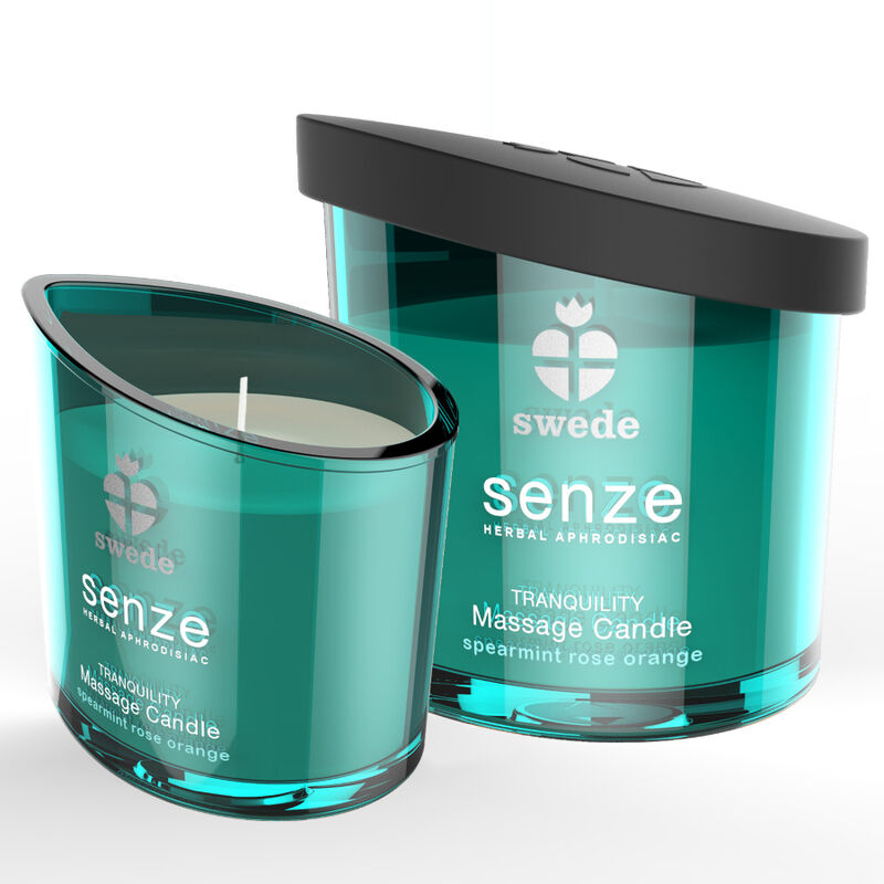 SWEDE – CANDELA DA MASSAGGIO SWEEDE SENZE TRANQUILITY – MENTA, ROSA, ARANCIA