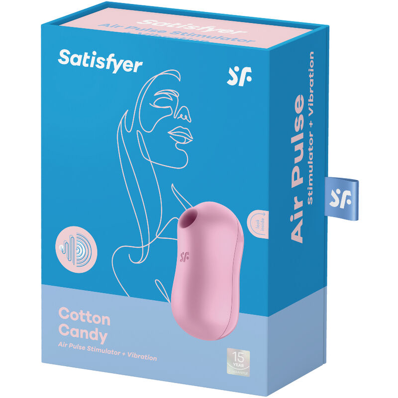 STIMOLATORE E VIBRATORE SATISFYER PER CARAMELLE DI COTONE - LILLA - immagine 3