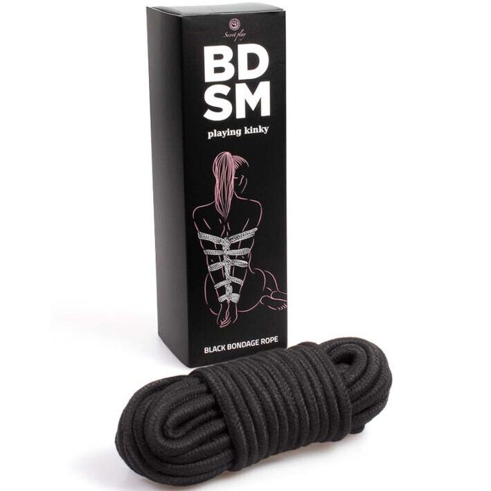 SECRETPLAY - BLACK BONDAGE ROPE COLLEZIONE BDSM - immagine 5