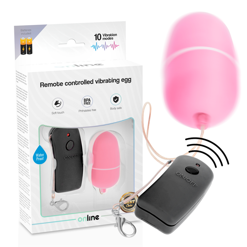 ONLINE – UOVO VIBRANTE CON TELECOMANDO ROSA ONLINE – UOVO VIBRANTE CON TELECOMANDO ROSA