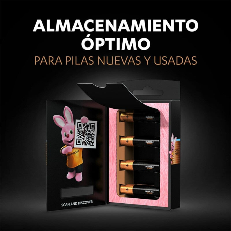 DURACELL - BATTERIA ALCALINA OPTIMUM 200 AAA LR03 4 UNIT - immagine 2