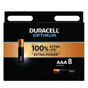 DURACELL – BATTERIA ALCALINA OPTIMUM AAA LR03 8 UNIT