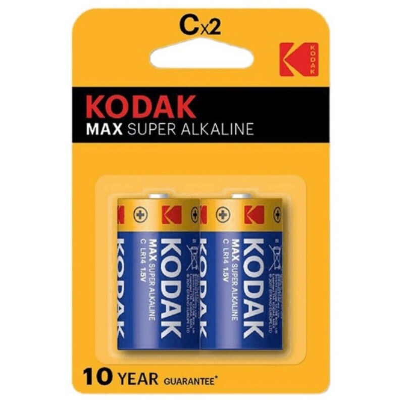 KODAK – BATTERIA ALCALINE MAX C LR14 2 UNITÀ