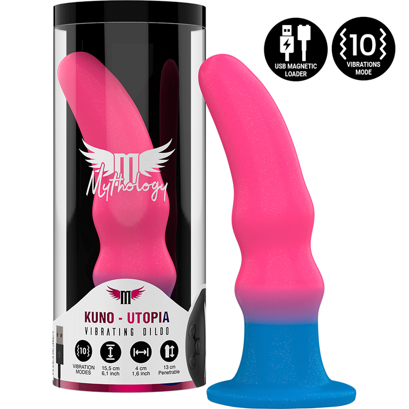 MYTHOLOGY – KUNO UTOPIA DILDO M – VIBRATORE COMPATIBILE CON TECNOLOGIA WIRELESS WATCHME