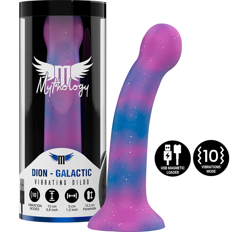 MYTHOLOGY – DION GALACTIC DILDO S – VIBRATORE WATCHME COMPATIBILE CON TECNOLOGIA WIRELESS